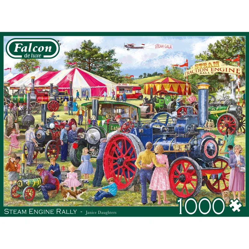 Falcon de luxe - Steam Engine Rally - 1000 Piece Jigsaw Puzzle Outlet