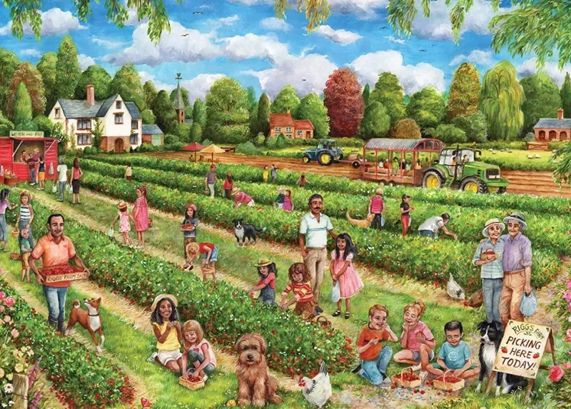 Falcon de luxe - Strawberry Picking - 1000 Piece Jigsaw Puzzles Discount