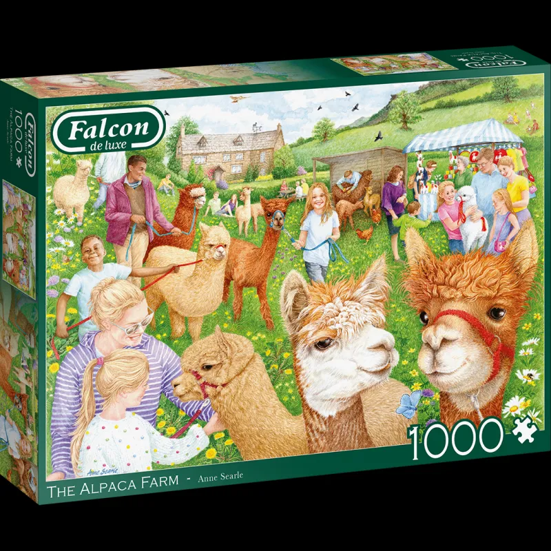 Falcon de luxe - The Alpaca Farm - 1000 Piece Jigsaw Puzzle Sale