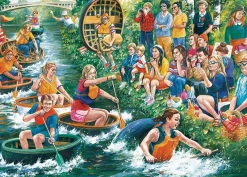 Falcon de luxe - The Coracle Regatta - 1000 Piece Jigsaw Puzzle Clearance