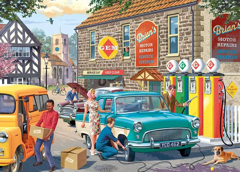 Falcon de luxe - The Petrol Station - 1000 Piece Jigsaw Puzzle New