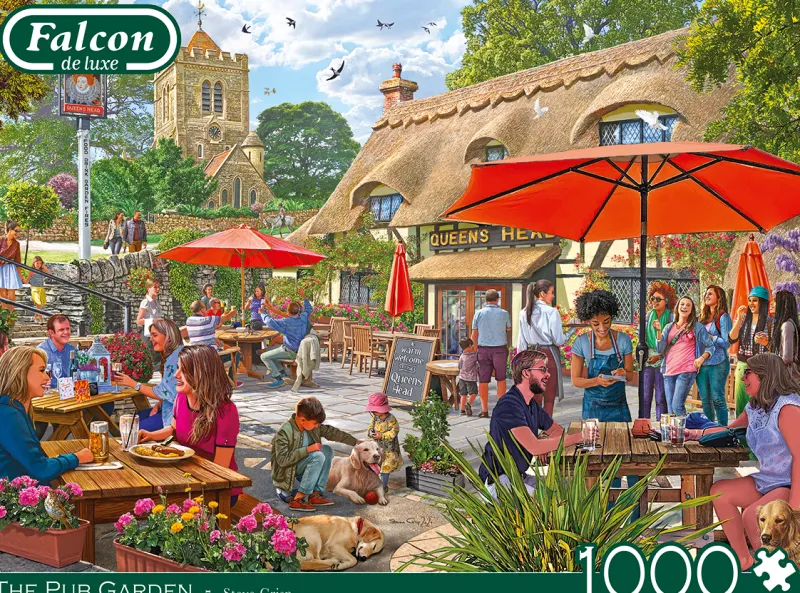 Falcon de luxe - The Pub Garden - 1000 Piece Jigsaw Puzzle Hot