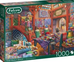 Falcon de luxe - The Quilt Shop - 1000 Piece Jigsaw Puzzle Hot