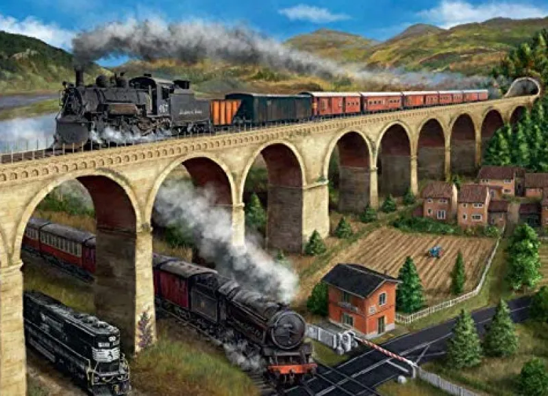 Falcon de luxe - The Viaduct - 1000 Piece Jigsaw Puzzle Clearance
