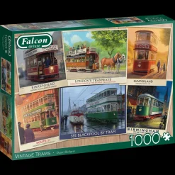 Falcon de luxe - Vintage Trams - 1000 Piece Jigsaw Puzzle Best