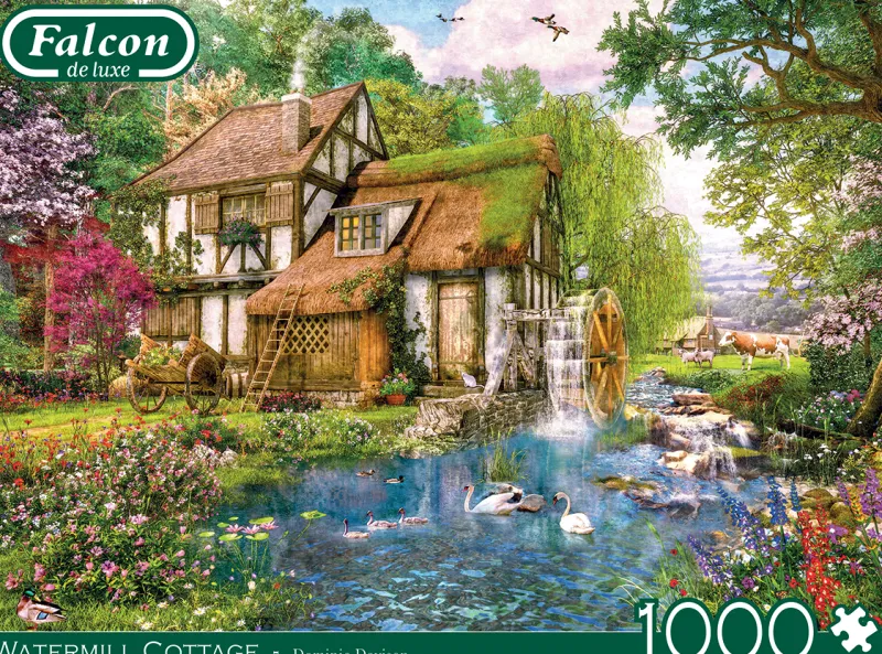 Falcon de luxe - Watermill Cottage - 1000 Piece Jigsaw Puzzle Best