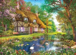 Falcon de luxe - Waterside Cottage - 1000 Piece Jigsaw Puzzle Clearance