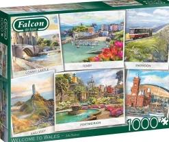 Falcon de luxe - Welcome To Wales - 1000 Piece Jigsaw Puzzle Sale