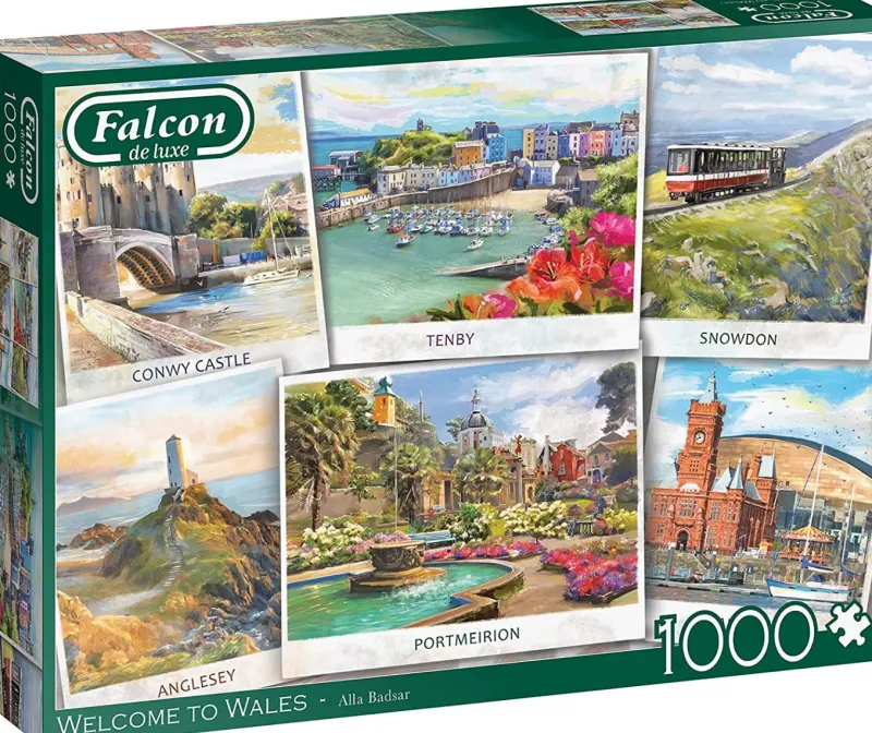 Falcon de luxe - Welcome To Wales - 1000 Piece Jigsaw Puzzle Sale