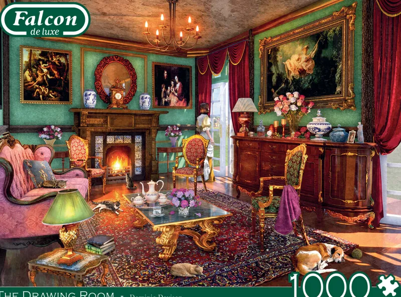 Falcon de luxe Falcon DeLuxe - The Drawing Room - 1000 Piece Jigsaw Puzzle Hot