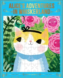 Galison - Alice's Adventures in Whiskerland - Bookish Cats - 100 Piece Jigsaw Puzzle Hot