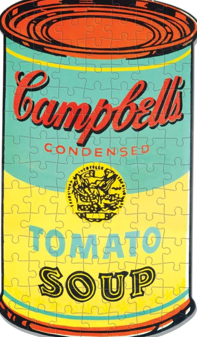 Galison - Andy Warhol - Campbell's Soup - Mini 100 Piece Shaped Puzzle Clearance