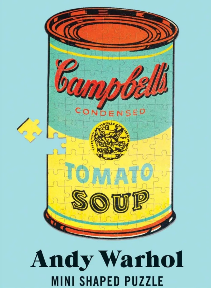 Galison - Andy Warhol - Campbell's Soup - Mini 100 Piece Shaped Puzzle Clearance