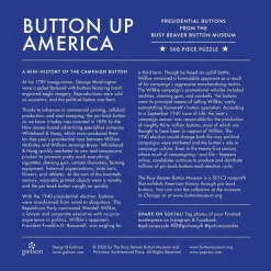 Galison - Button Up America - 500 Piece Jigsaw Puzzle Discount