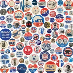 Galison - Button Up America - 500 Piece Jigsaw Puzzle Discount