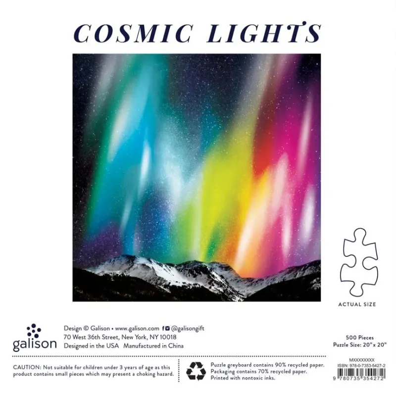 Galison - Cosmic Lights - 500 Piece Jigsaw Puzzle Fashion
