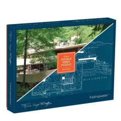 Galison - Frank Lloyd Wright Fallingwater - 2 Sided 500 Piece Jigsaw Puzzle Online