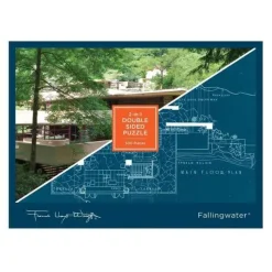 Galison - Frank Lloyd Wright Fallingwater - 2 Sided 500 Piece Jigsaw Puzzle Online