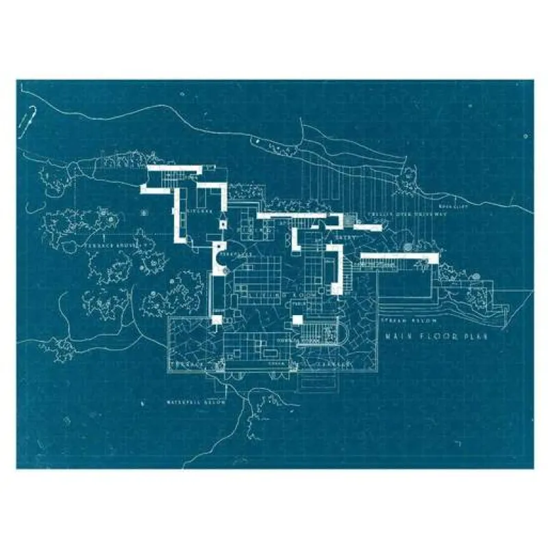 Galison - Frank Lloyd Wright Fallingwater - 2 Sided 500 Piece Jigsaw Puzzle Online