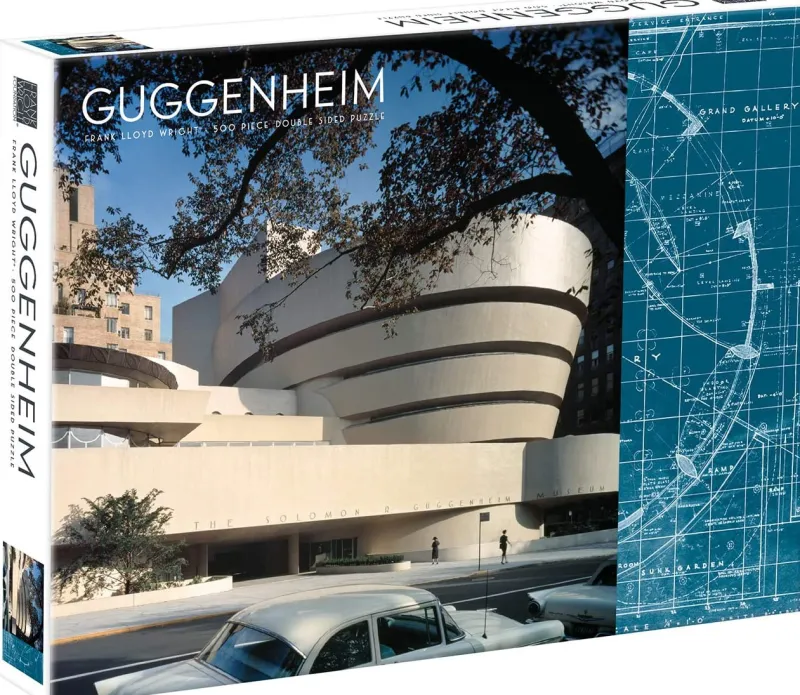 Galison - Frank Lloyd Wright Guggenheim - 2-sided 500 Piece Jigsaw Puzzle Outlet