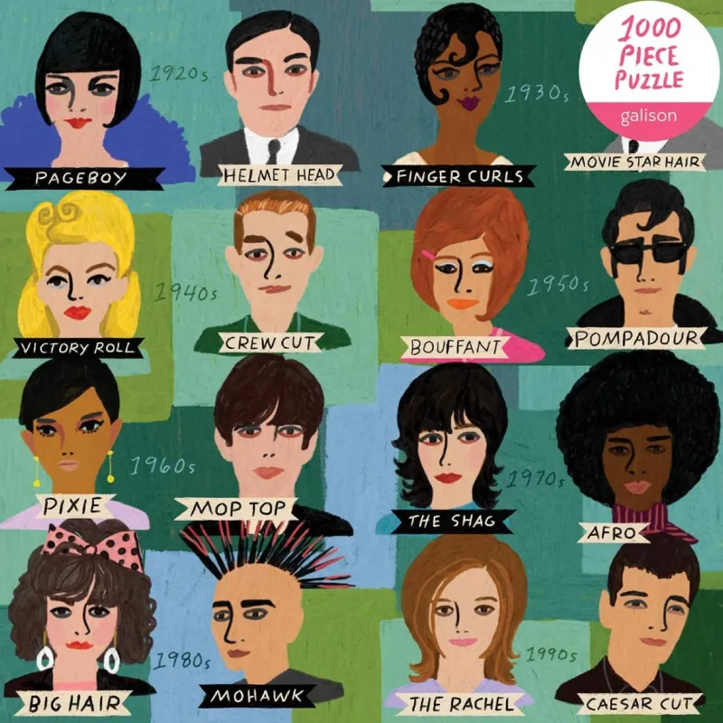 Galison - History of Hairdos - 1000 Piece Jigsaw Puzzle Sale