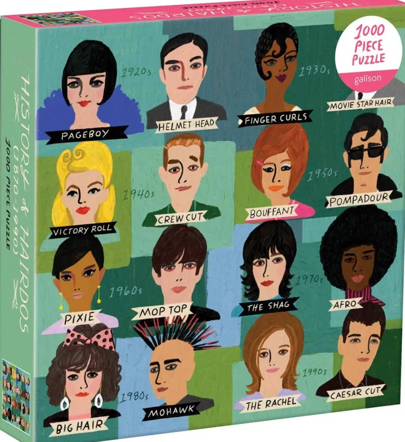 Galison - History of Hairdos - 1000 Piece Jigsaw Puzzle Sale