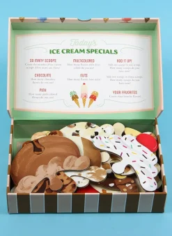Galison - Ice Cream Scoop Puzzle : Countless Sweet Creations with 32 Flavours Hot