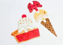 Galison - Ice Cream Scoop Puzzle : Countless Sweet Creations with 32 Flavours Hot