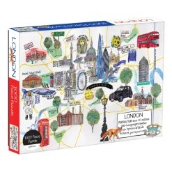 Galison - London Map - 1000 Piece Jigsaw Puzzle Online