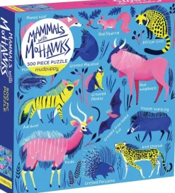 Galison - Mammals with Mohawks - 500 Piece Jigsaw Puzzle Sale