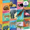 Galison - Painted Safari - 500 Piece Foil Jigsaw Puzzle New
