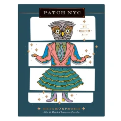 Galison - Patch NYC Metamorphosis Mix & Match Character Puzzle Set - 5 x 25 Piece Puzzles New