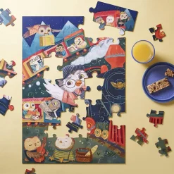 Galison - Piece It Together Family Puzzle: Owl Aboard! - 60 Piece Jigsaw Puzzle Hot