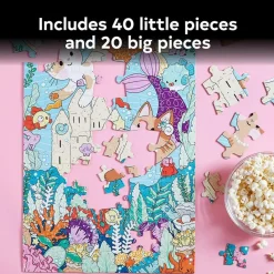Galison - Piece It Together Family Puzzle: Purrmaid Paradise - 60 Piece Jigsaw Puzzle Hot