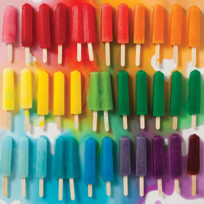 Galison - Rainbow Popsicles - 500 Piece Jigsaw Puzzle Outlet