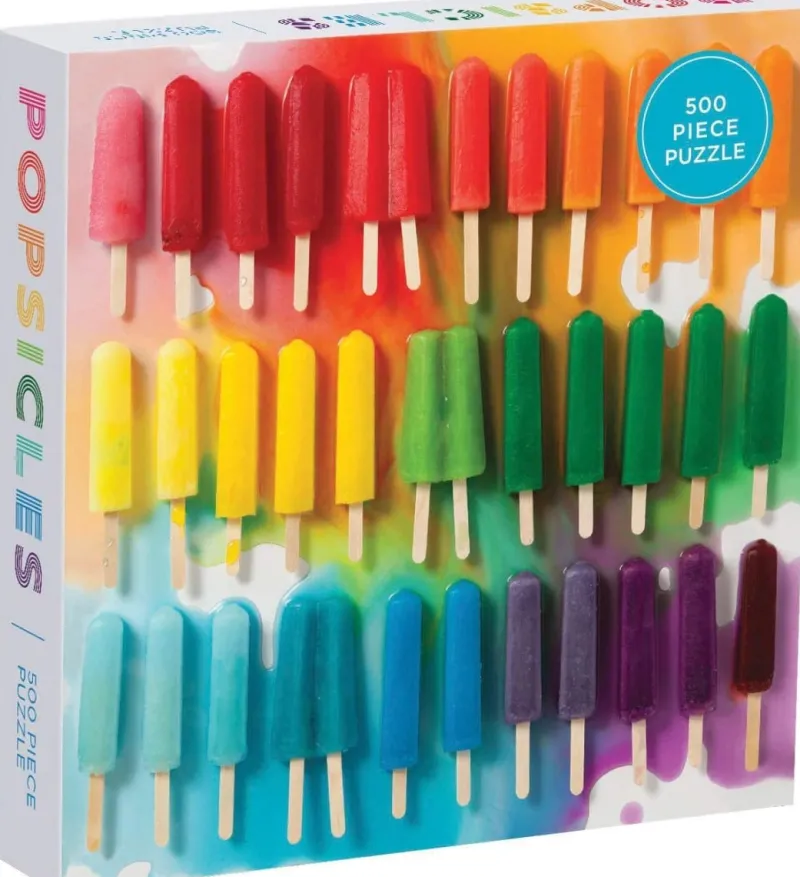 Galison - Rainbow Popsicles - 500 Piece Jigsaw Puzzle Outlet