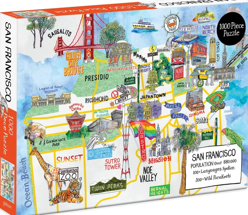 Galison - San Francisco - 1000 Piece Jigsaw Puzzle Best