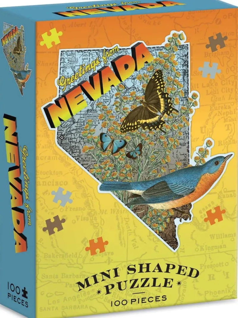 Galison - Wendy Gold Nevada - 100 Piece Mini Jigsaw Puzzle Outlet