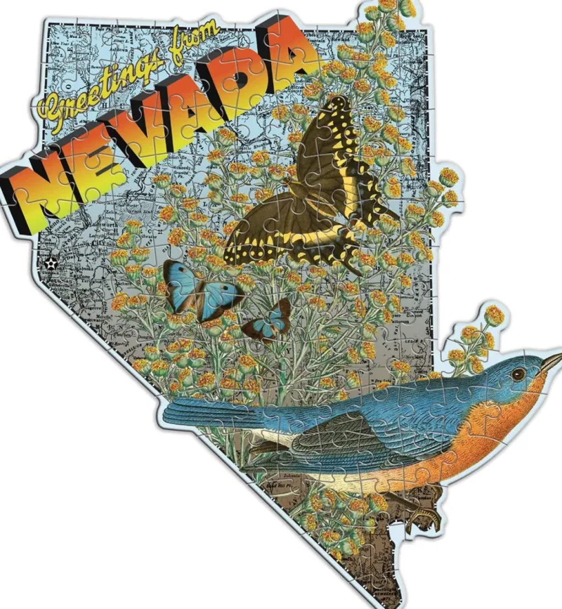 Galison - Wendy Gold Nevada - 100 Piece Mini Jigsaw Puzzle Outlet
