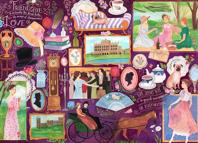 Gibsons - Jane Austen - Book Club - 1000 Piece Jigsaw Puzzle Discount