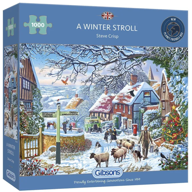 Gibsons - A Winter Stroll - 1000 Piece Jigsaw Puzzle Discount
