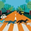 Gibsons - Abbey Road Foxes - 500 Piece Jigsaw Puzzle Outlet