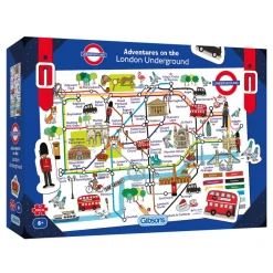 Gibsons - Adventures on the London Underground - 250 Piece Jigsaw Puzzle Online