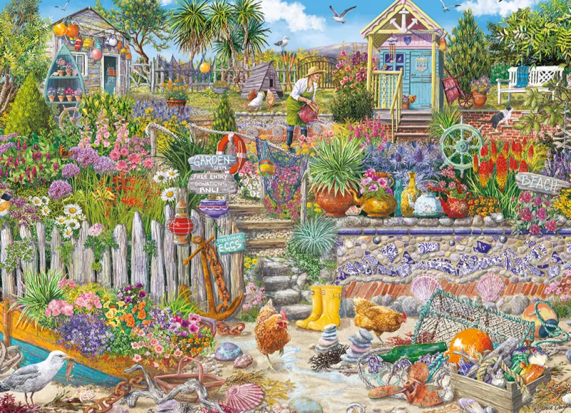 Gibsons - Beachcomber's Garden - 1000 Piece Jigsaw Puzzle Best