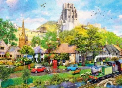 Gibsons - Below Corfe Castle - 1000 Piece Jigsaw Puzzle Hot
