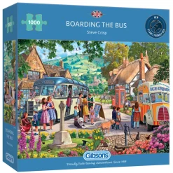 Gibsons - Boarding the Bus - 1000 Piece Jigsaw Puzzle New