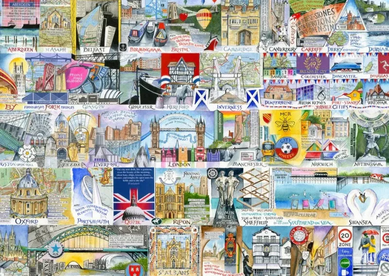 Gibsons - Bright Lights & Big Cities - 500 XL Pieces Fashion
