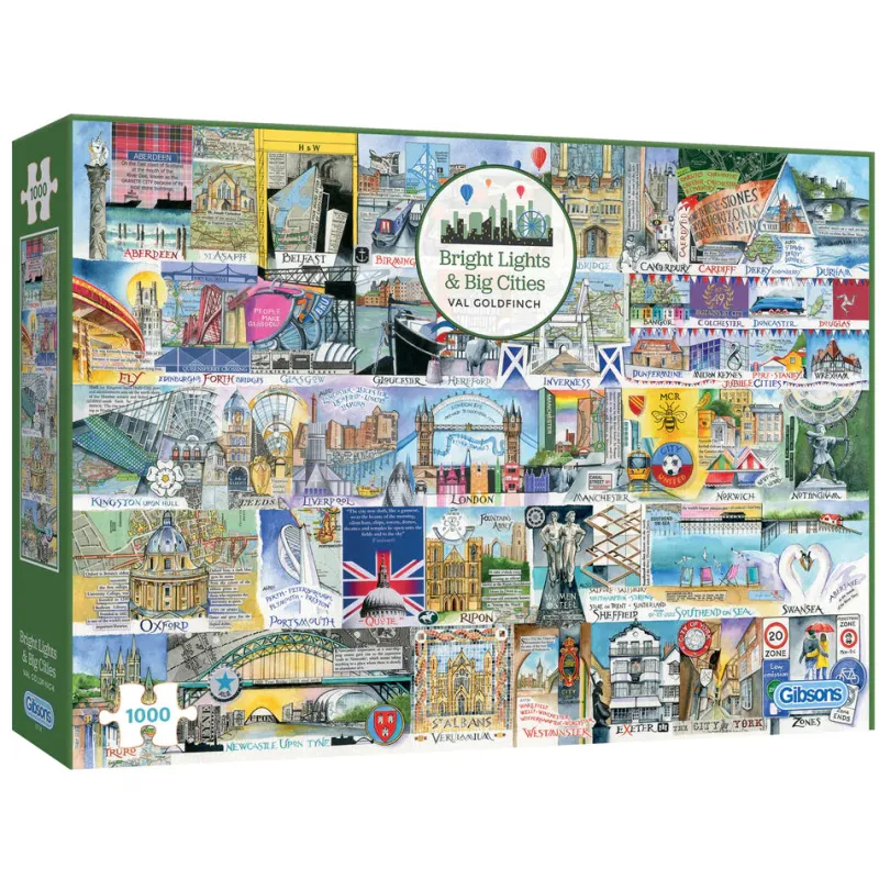 Gibsons - Bright Lights & Big Cities - 1000 Piece Jigsaw Puzzle Fashion