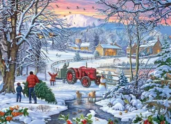 Gibsons - Bringing Home the Tree - 100 XL Piece Jigsaw Puzzle Discount