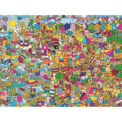 Gibsons - Cakes with Faces - Sweet Retreat - 1000 Piece Jigsaw Puzzle Clearance